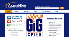Desktop Screenshot of adamswells.com