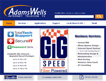 Tablet Screenshot of adamswells.com